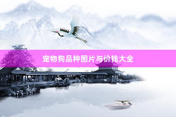 宠物狗品种图片与价钱大全